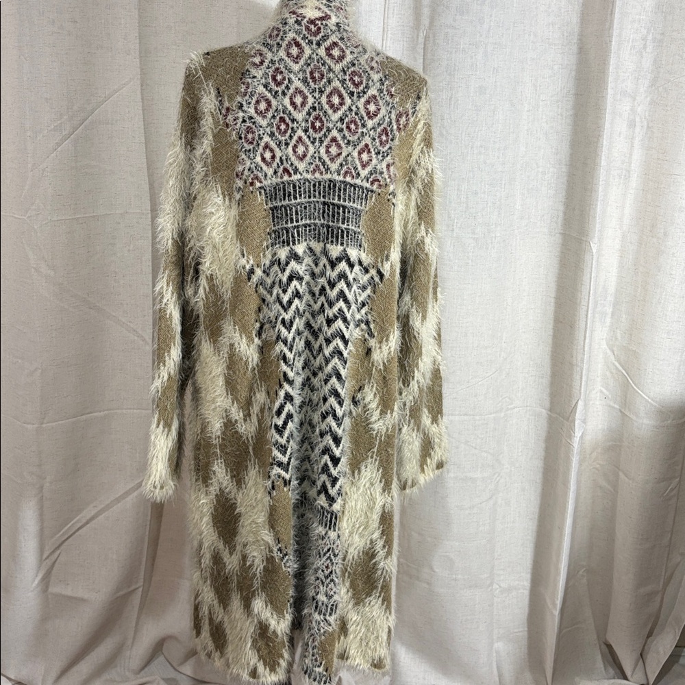 BCBGMaxAzria Soft and Fuzzy Long Cardigan - Picture 3 of 8